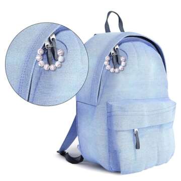 Rimvoe Baseball Mom and Wooden Beads Bogg Bag Charm