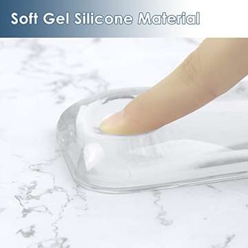 Arisase 14.37IN Soft Silicone Keyboard Wrist Rest