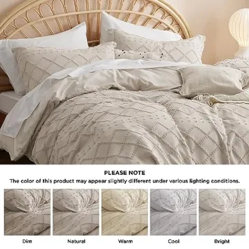 Bedsure Boho Twin Duvet Cover for Chic Home Style