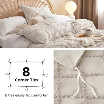 Bedsure Boho Twin Duvet Cover for Chic Home Style