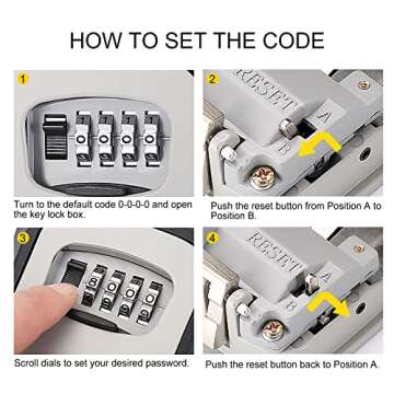 Key Lock Box for Easy Key Access & Security