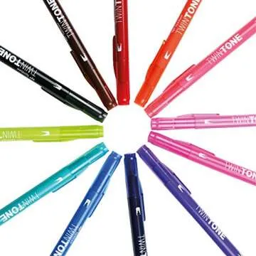 Tombow Twin Tone Dual-Tip Markers - Vibrant 12 Pack