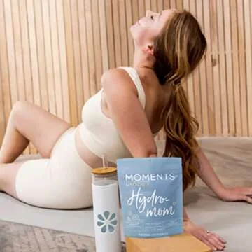 Boobie Hydromom Superfood Electrolyte Drink Mix, Blue Raspberry Lemonade | Refreshing Energy & Hydration Boost for Mamas | On-The-Go & Travel Essentials for Pregnancy, Lactation, & Beyond, 15 Packets