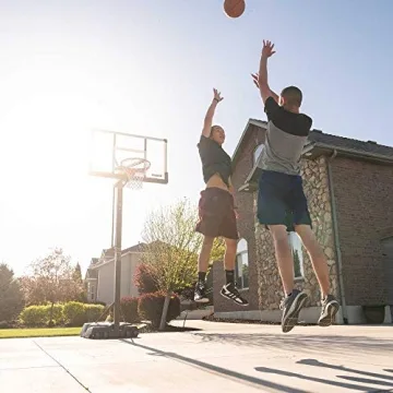 Lifetime Adjustable Portable Basketball Hoop with Glass Backboard