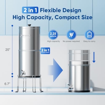 Purewell Ultra-Filtration Gravity Water Filter System