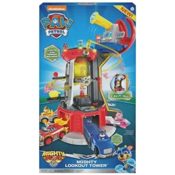 Paw Patrol Mighty Pups Lookout Tower Playset with Sounds
