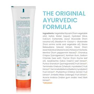 Himalaya Botanique Original Neem & Pomegranate Botanical Toothpaste, Fights Plaque, Brightens Teeth,...