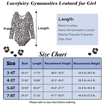 Toddler Girls Sparkly Leopard Gymnastics Leotard Long Sleeve
