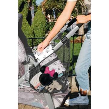 J.L. Childress Disney Baby Side Sling Stroller Cargo Net - Minnie Mouse