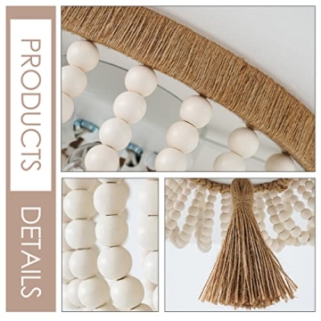 VILUXY Bohemia Wood Beaded Chandelier for Stylish Spaces