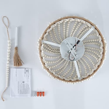 VILUXY Bohemia Wood Beaded Chandelier for Stylish Spaces