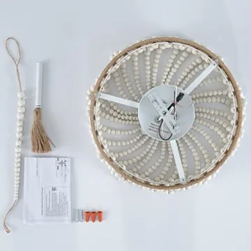 VILUXY Bohemia Wood Beaded Chandelier for Stylish Spaces