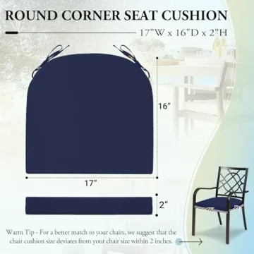 Wellsin Outdoor Chair Cushions Set - Stylish and Comfortable