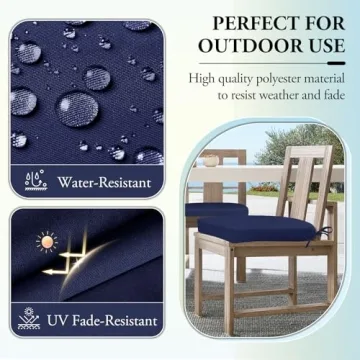 Wellsin Outdoor Chair Cushions Set - Stylish and Comfortable