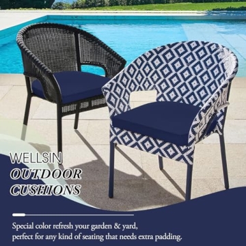 Wellsin Outdoor Chair Cushions Set - Stylish and Comfortable