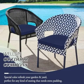 Wellsin Outdoor Chair Cushions Set - Stylish and Comfortable