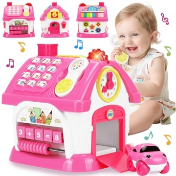 Montessori Musical Toddler Toys Age 1-2 | 8-in-1 Multi-Functional House