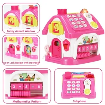 Montessori Musical Toddler Toys Age 1-2 - 8-in-1 Fun