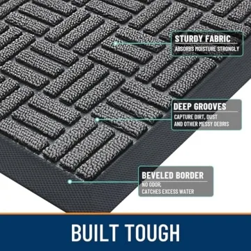 Durable OLANLY Front Door Mat for Any Entryway