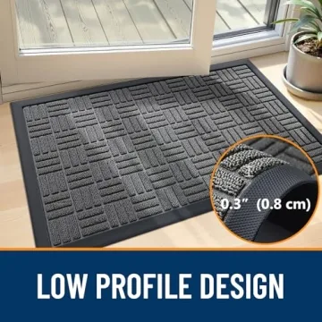 Durable OLANLY Front Door Mat for Any Entryway