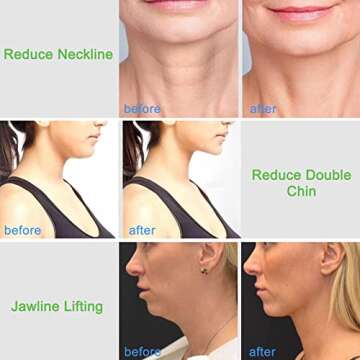 Neck Beauty Device & Facial Sculpting Tools Set of 3 - Neck Toning Exerciser + Jade Roller for Face + Gua Sha - to Improve Saggy Skin Rejuvenation & Double Chin, Define Jaw Line And Shape Vline