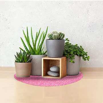 Pink Placemats Pink Glitter Sparkle Placemat for Kitchen Table Mats Place Mats for Chrismats Placemats for Weeding Party -15.4 inch Placemats Set of 4