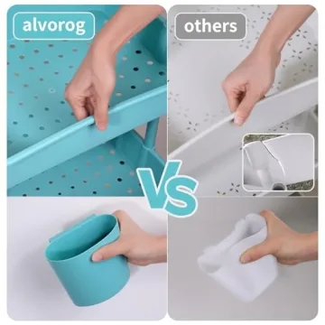 ALVOROG 3-Tier Rolling Utility Cart for Home Organization