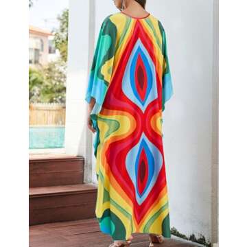 Eddoyee Plus Size Kaftan Dress for Beach & Lounge