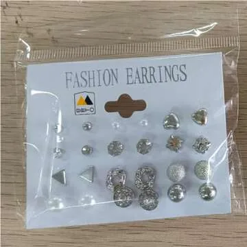 BBTO Stud Earrings Set - 24 Stylish Pairs for Everyone