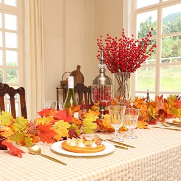 joyhalo Red Berry Stems for Christmas Decor and Crafts