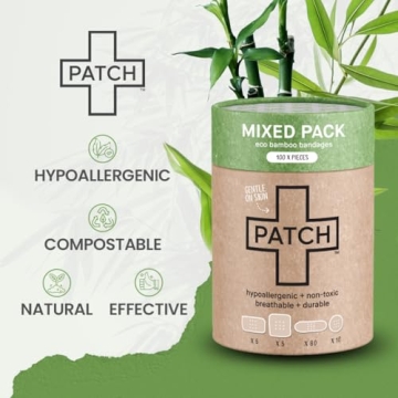 PATCH Bamboo Bandages - Eco-Friendly & Hypoallergenic Wound Care