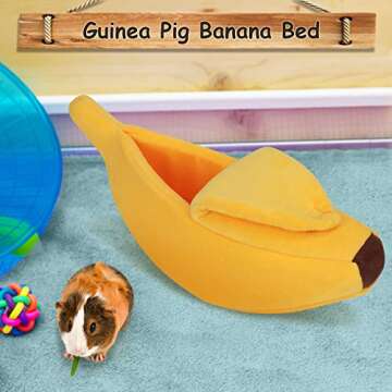 Cozy Banana Bed for Small Pets - Perfect Hideout