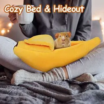 Cozy Banana Bed for Small Pets - Perfect Hideout