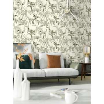 Heroad Boho Jungle Wallpaper - Stylish Peel and Stick