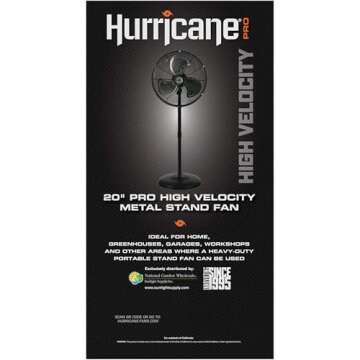 Hurricane 2 Pack Oscillating Pedestal Stand Fan, for Home & Bedroom, 20" Pro