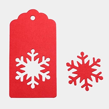 150pcs Christmas Snowflake Gift Tags for Holiday Gifting