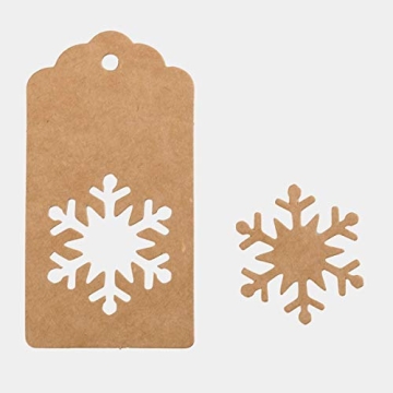 150pcs Christmas Snowflake Gift Tags for Holiday Gifting