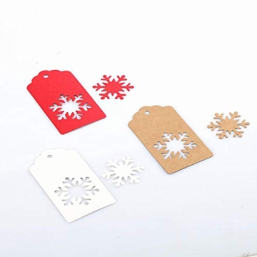 150pcs Christmas Snowflake Gift Tags for Holiday Gifting