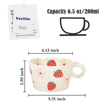 Koythin Cute Ceramic Coffee Mug - Perfect Gift for Coffee Lovers