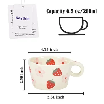 Koythin Cute Ceramic Coffee Mug - Perfect Gift for Coffee Lovers