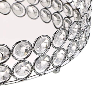 Hipiwe Crystal Makeup Tray for Elegant Home Decor