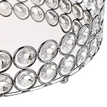 Hipiwe Crystal Makeup Tray for Elegant Home Decor