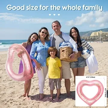 47" Heart Pool Float for Couples & Fun Summer Days