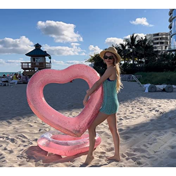 47" Heart Pool Float for Couples & Fun Summer Days
