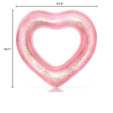 47" Heart Pool Float for Couples & Fun Summer Days