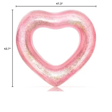 47" Heart Pool Float for Couples & Fun Summer Days