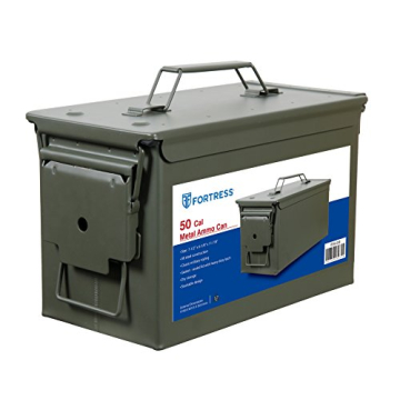Fortress 50 Caliber Metal Ammo Can - Heavy Duty Storage