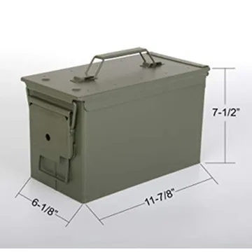 Fortress 50 Caliber Metal Ammo Can - Heavy Duty Storage