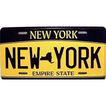 New York State License Plate Novelty Fridge Magnet for Collectors