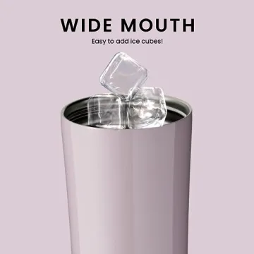 Stylish Insulated Water Bottle with Dual-use Lid 24oz